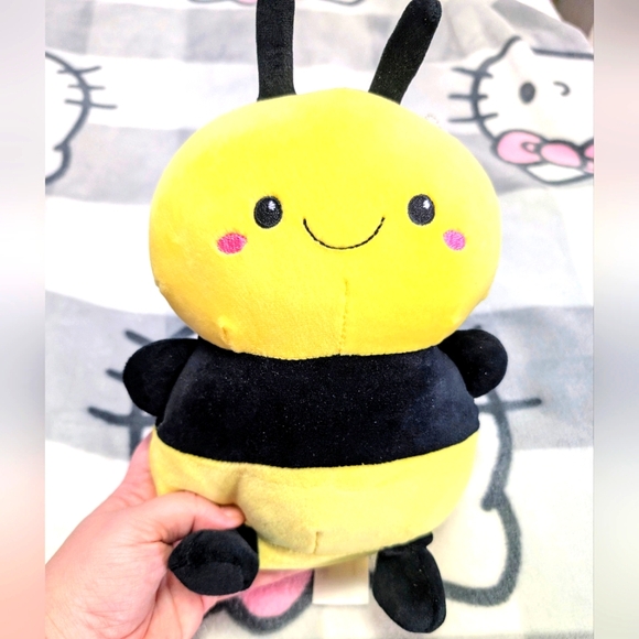 Animal Adventure Other - Nwt Adorable Yellow and Black  Plush Bumblebee